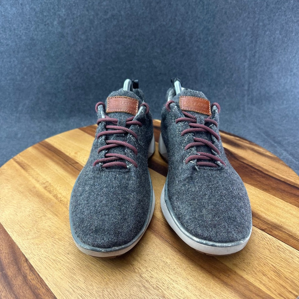 Pendleton Mens Wool Blend Low Top Sneakers Charcoal Grey PMF19L06-034 Size 8.5 - Picture 3 of 12